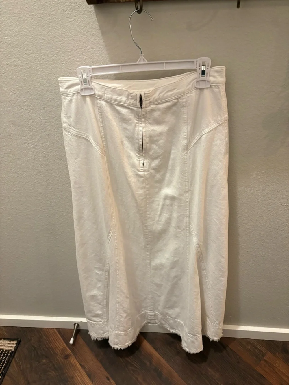 Madewell Airy Denim Slip Midi Skirt Size 29 - Picture 2 of 3